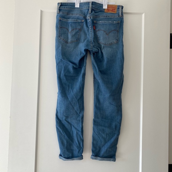 Levi’s 711 skinny mid rise light blue jeans size 26 - Picture 2 of 3